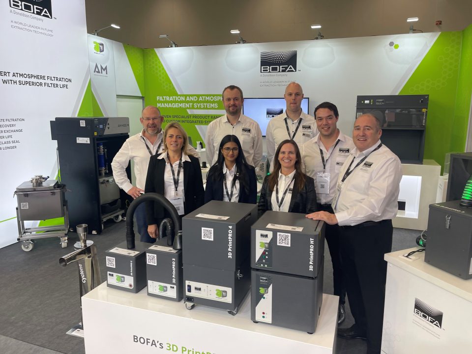 The BOFA team on their stand at Formnext